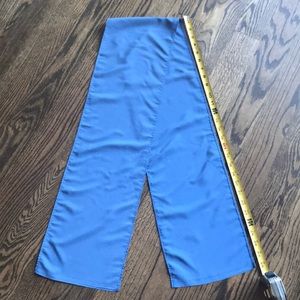 Blue polyester or silk head or neck scarf